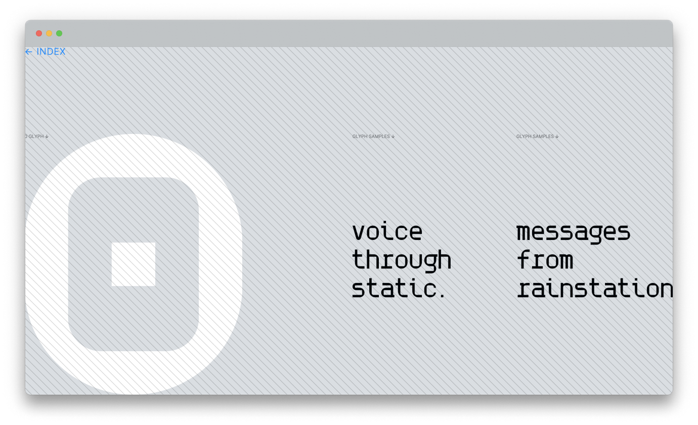Rainstation font 2 showcase